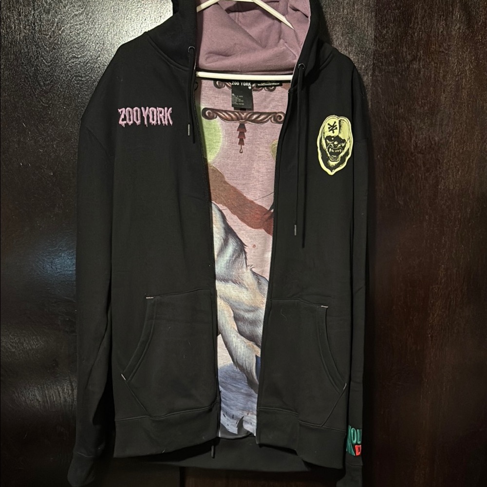 Zoo York Black Mountain Dew Hoodie with Graphic Lining